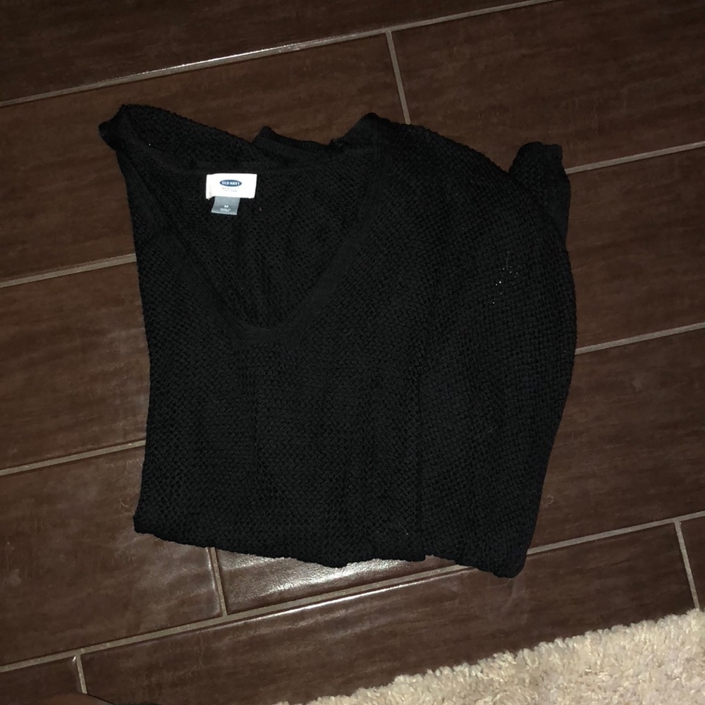 Old navy black crochet coverup